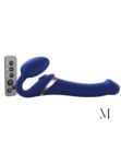 MULTI ORGASM BENDABLE STRAP-ON - M - BLEU NUIT